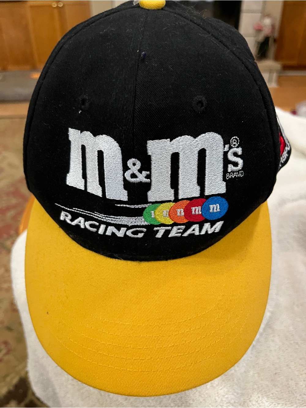 M&M'S Black Crown Yellow Bill Racing Team Cap Ken Schrader